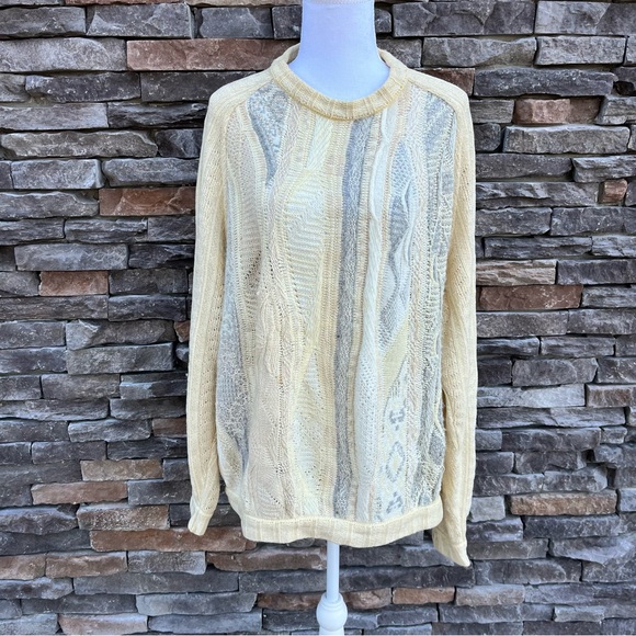 COOGI Other - Vintage Coogi 3D Knit Sweater Abstract Pattern Crewneck 90s Flaw